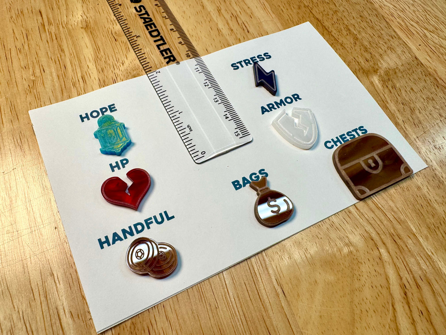 Daggerheart Player Tokens RPG Deluxe 61-Piece Set