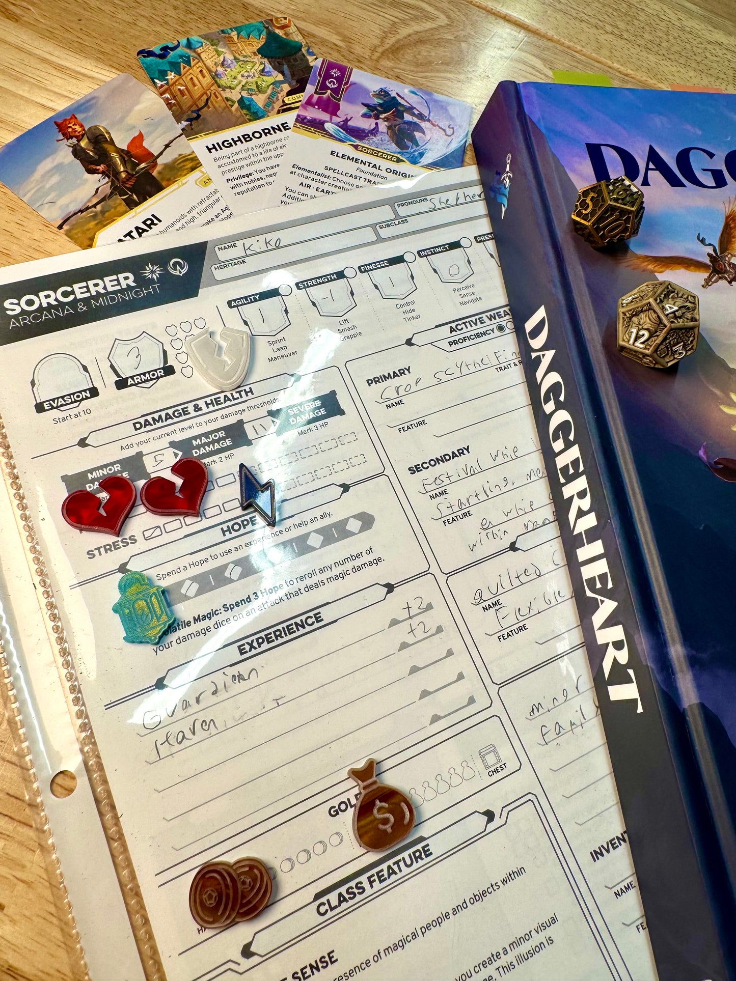 Daggerheart Player Tokens RPG Deluxe 61-Piece Set