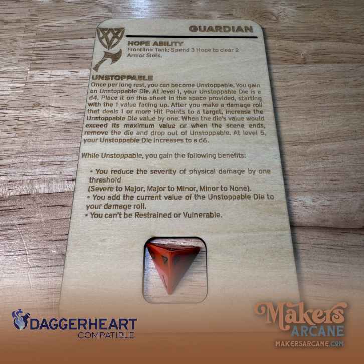 🛡️Guardian | Daggerheart Compatible Playerboard Class Sidekick
