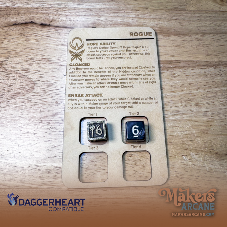 🗡️ Rogue | Daggerheart Compatible Playerboard Class Sidekick