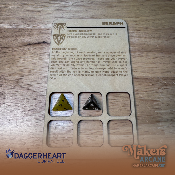 ๐ Seraph | Daggerheart Compatible Playerboard Class Sidekick
