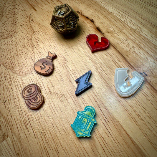 Daggerheart Player Tokens RPG Deluxe 61-Piece Set